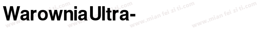 Warownia Ultra字体转换